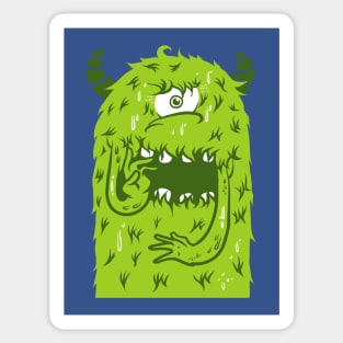 green monster one eye Sticker
